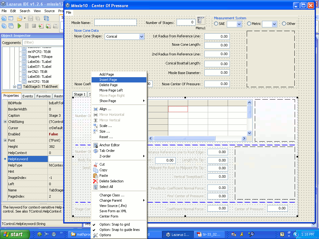 inserting TTabSheet